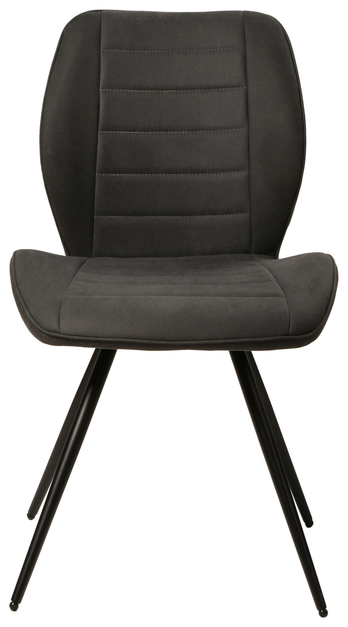 Stuhl New York anthrazit Microfaser B/H/T: ca. 51x87x55 cm New York - schwarz/anthrazit (51,00/87,00/55,00cm)