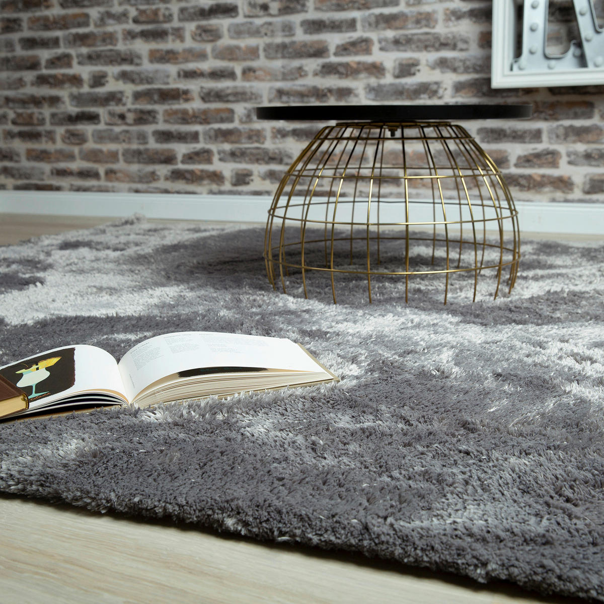 Obsession Teppich My Conveniently silber B/L: ca. 120x170 cm My Conveniently - silber (120,00/170,00cm) - Obsession