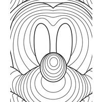 Komar Poster Mickey Mouse Lines Disney B/L: ca. 40x50 cm Mickey Mouse Lines - (40,00/50,00cm) - Komar