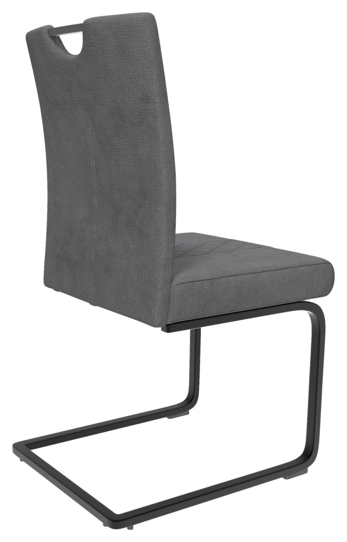 Schwingstuhl Alabama dunkelgrau Microfaser B/H/T: ca. 50x94x60 cm Alabama - schwarz/dunkelgrau (50,00/94,00/60,00cm)