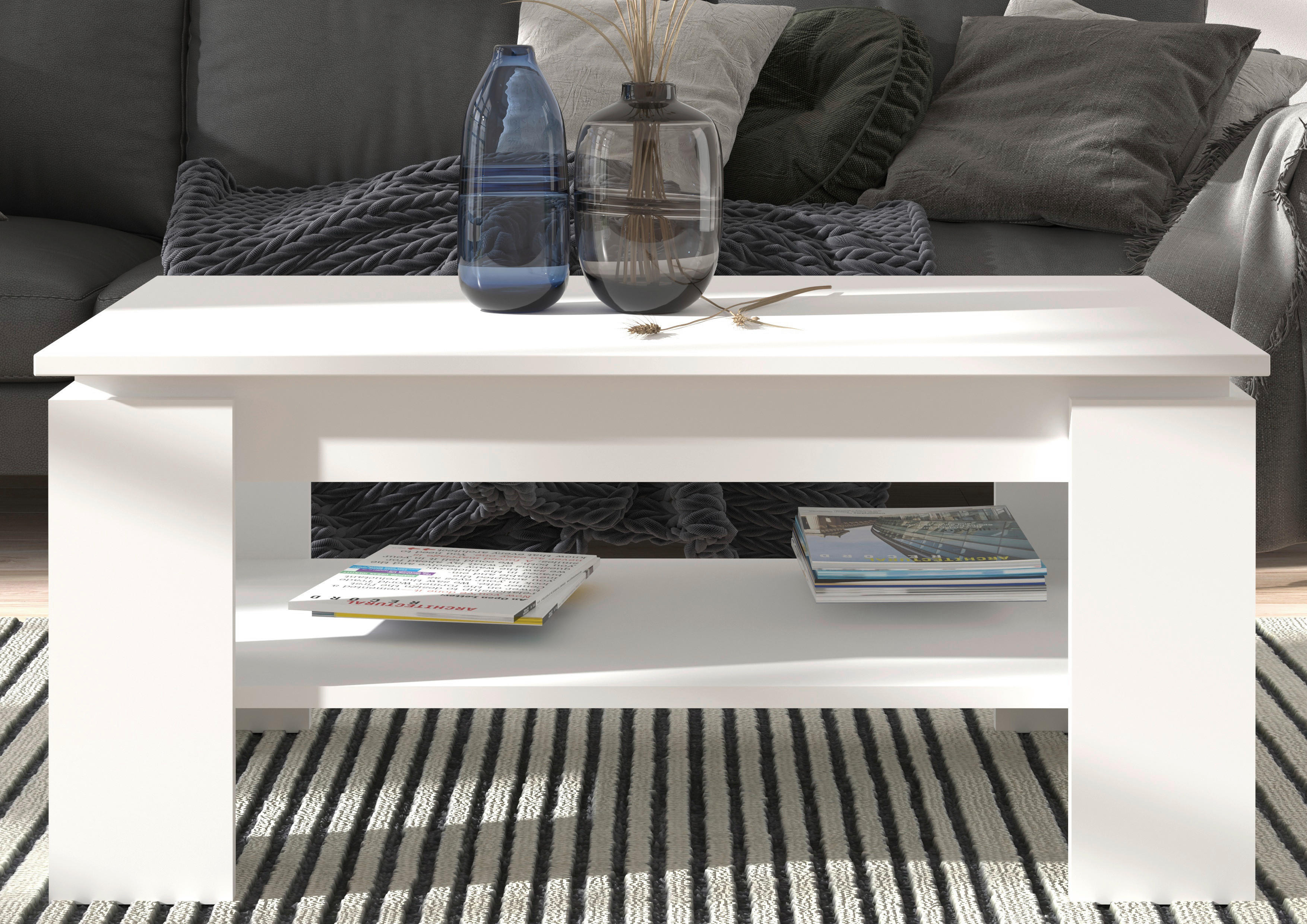 Couchtisch Titan weiß B/H/T: ca. 100x45x60 cm Titan - weiß (100,00/45,00/60,00cm) - xonox.home