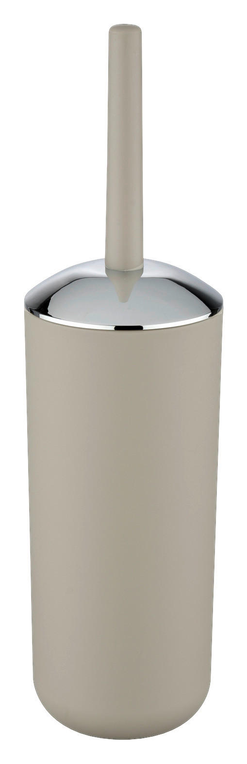 WC-Garnitur taupe silber Kunststoff WC-Garnitur_Brasil taupe - taupe/silber (10,00/10,00/37,00cm) - WENKO