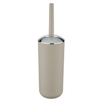 WC-Garnitur taupe silber Kunststoff WC-Garnitur_Brasil taupe - taupe/silber (10,00/10,00/37,00cm) - WENKO