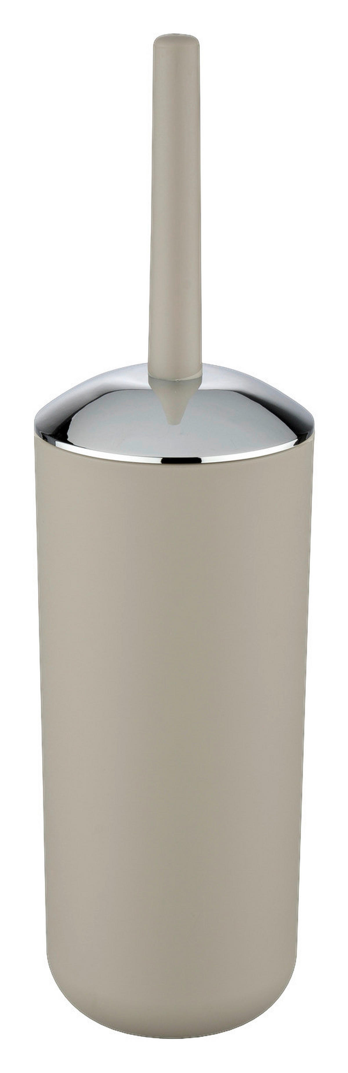 WC-Garnitur taupe silber Kunststoff WC-Garnitur_Brasil taupe - taupe/silber (10,00/10,00/37,00cm) - WENKO