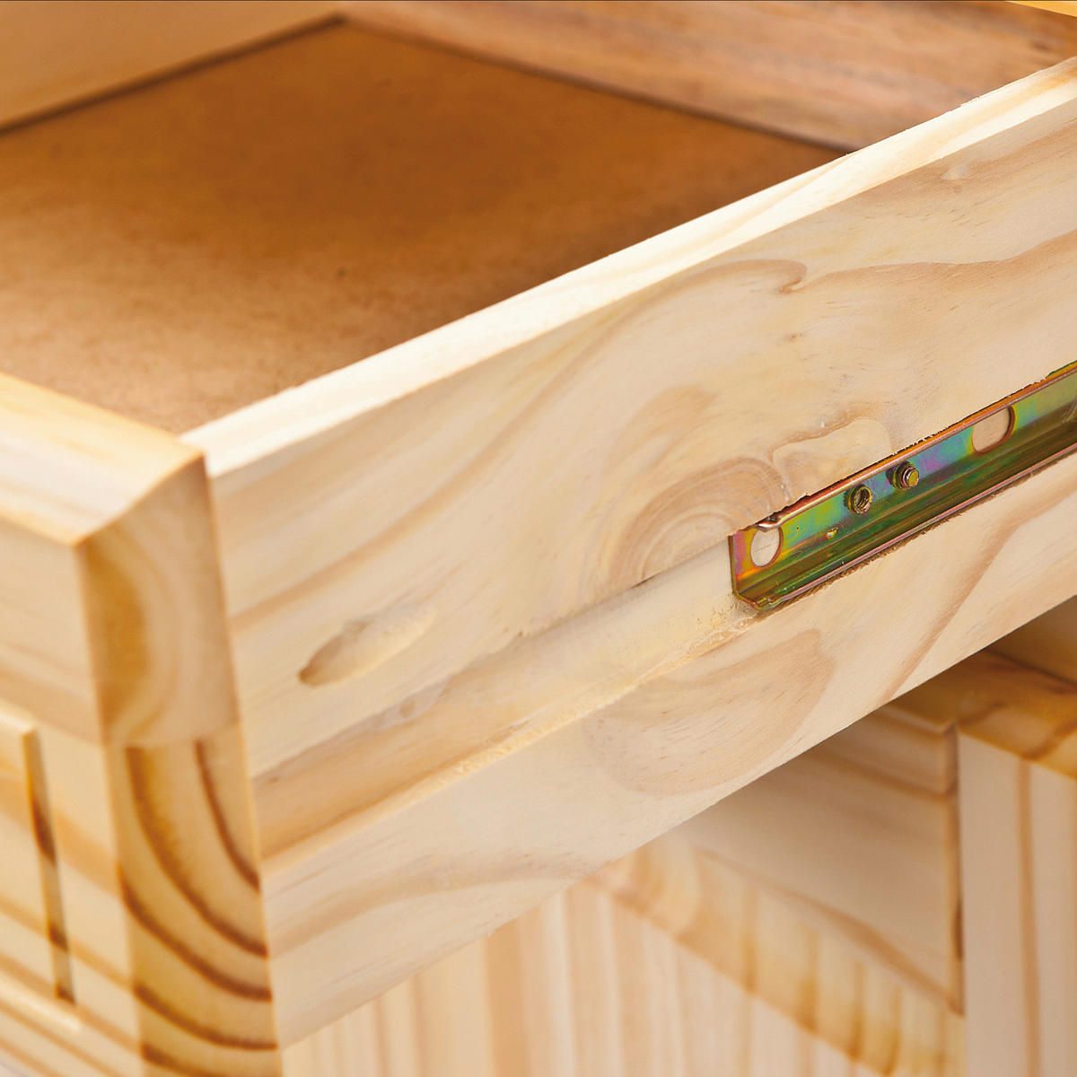 Buffet Alicante natur lackiert Kiefer B/H/T: ca. 88x198x43 cm Alicante - natur (88,00/198,00/43,00cm) - Inter Link