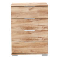 Nachtkonsole Easy Plus Eiche Nachbildung B/H/T: ca. 52x74x38 cm Easy Plus - Eiche/Silbergrau (52,00/74,00/38,00cm)
