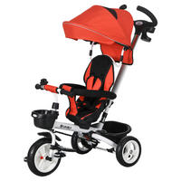 HOMCOM Dreirad rot B/H/L: ca. 50x104x112 cm Dreirad - rot (112,00/50,00/104,00cm) - HOMCOM