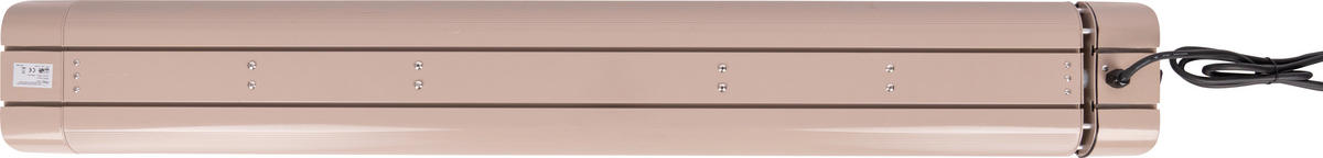 BHP Terassenheizstrahler Tundra B992327 schwarz hellbraun Aluminium B/H/T: ca. 146x20x5 cm ca. 2400 W Terrassenheizer Tundra B992327 - schwarz/hellbraun (146,00/20,00/5,00cm) - BHP