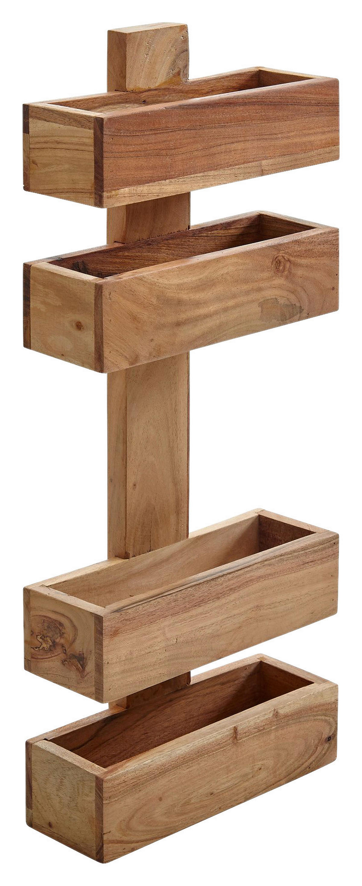 Zeitungsständer natur Akazie B/H/T: ca. 30x72x10 cm Zeitungsständer - natur (30,00/72,00/10,00cm) - Wohnling