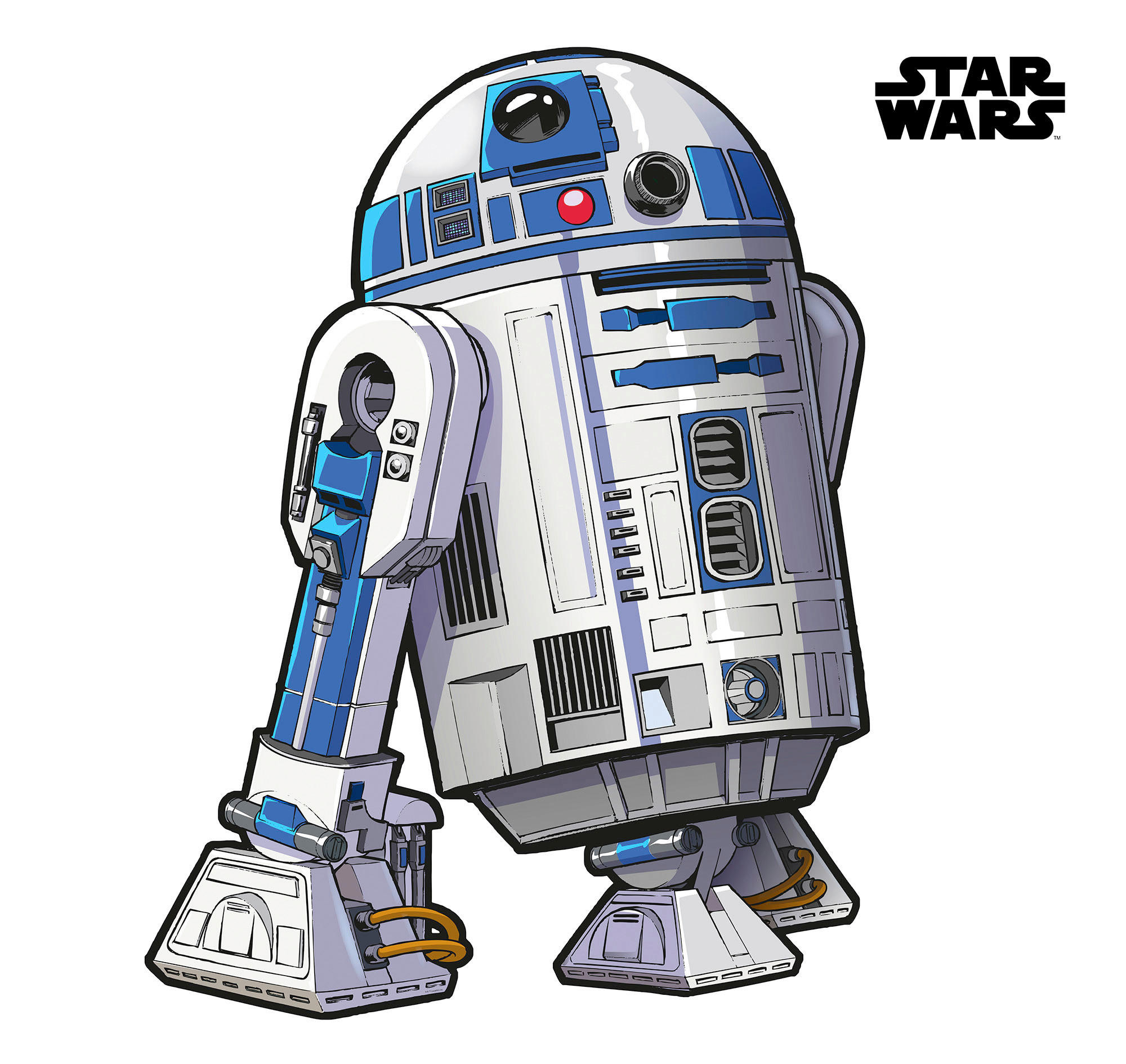 Komar Fototapete Star Wars XXL R2D2 B/L: ca. 127x120 cm Star Wars XXL R2D2 - (127,00/120,00cm) - Komar