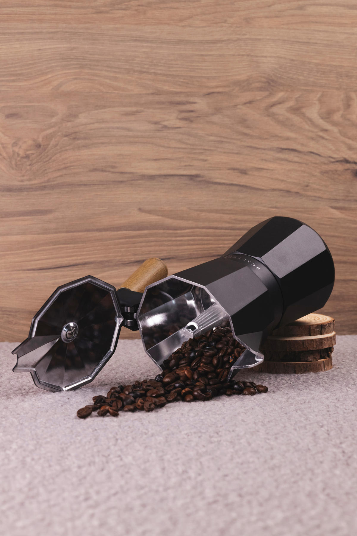 SCALPERS HOME Kaffemaschine schwarz Aluminium B/H/T: ca. 17x20,5x10 cm 365 - schwarz (17,00/20,50/10,00cm) - SCALPERS HOME