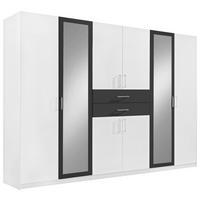 Kleiderschrank Diver weiß Graphit B/H/T: ca. 270x210x58 cm Diver - weiß/Graphit (270,00/210,00/58,00cm)