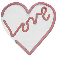 Kinderzimmerleuchte rot B/H: ca. 35x33 cm Neonleuchte_Love - rot (35,00/33,00cm)