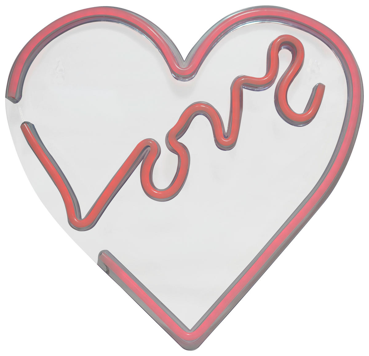 Kinderzimmerleuchte rot B/H: ca. 35x33 cm Neonleuchte_Love - rot (35,00/33,00cm)