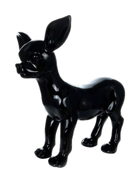 Kayoom Skulptur Chihuahua 120 schwarz Kunststoff B/H/T: ca. 28x40x44 cm Chihuahua 120 - schwarz (28,00/40,00/44,00cm)