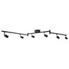 Spotbalken Joris schwarz Metall L: ca. 120 cm GU10 6 Brennstellen Spotbalken_6flg.Joris - schwarz (120,00cm)
