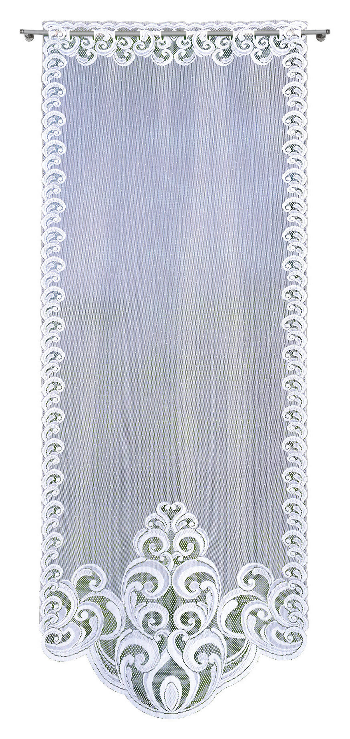 Scheibengardine Belize weiß B/L: ca. 60x160 cm Belize - weiß (60,00/160,00cm) - POCOline