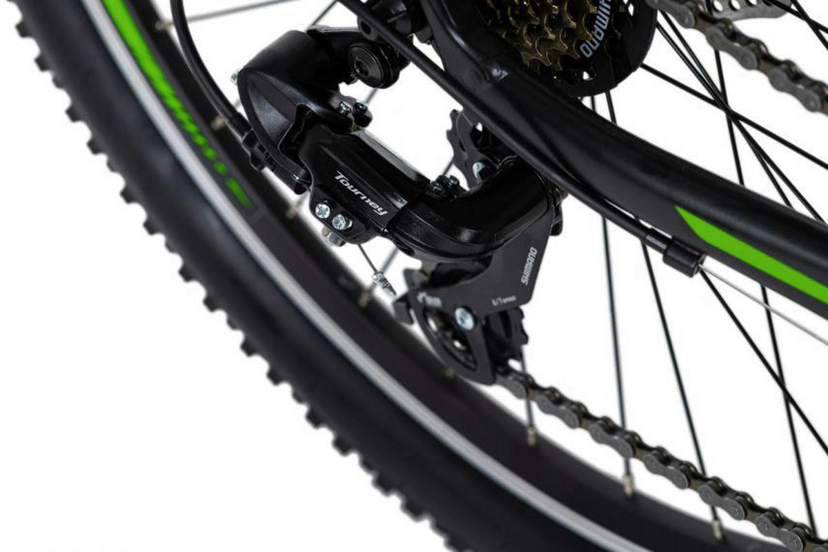 KS-Cycling Mountainbike Morzine Hardtail Morzine 27,5 Zoll Rahmenhöhe 53 cm 21 Gänge schwarz schwarz ca. 27,5 Zoll Morzine - schwarz/grün - KS-Cycling