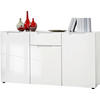 Kommode Mailand weiß Hochglanz B/H/T: ca. 146x79x40 cm Mailand - weiß (146,00/79,00/40,00cm)