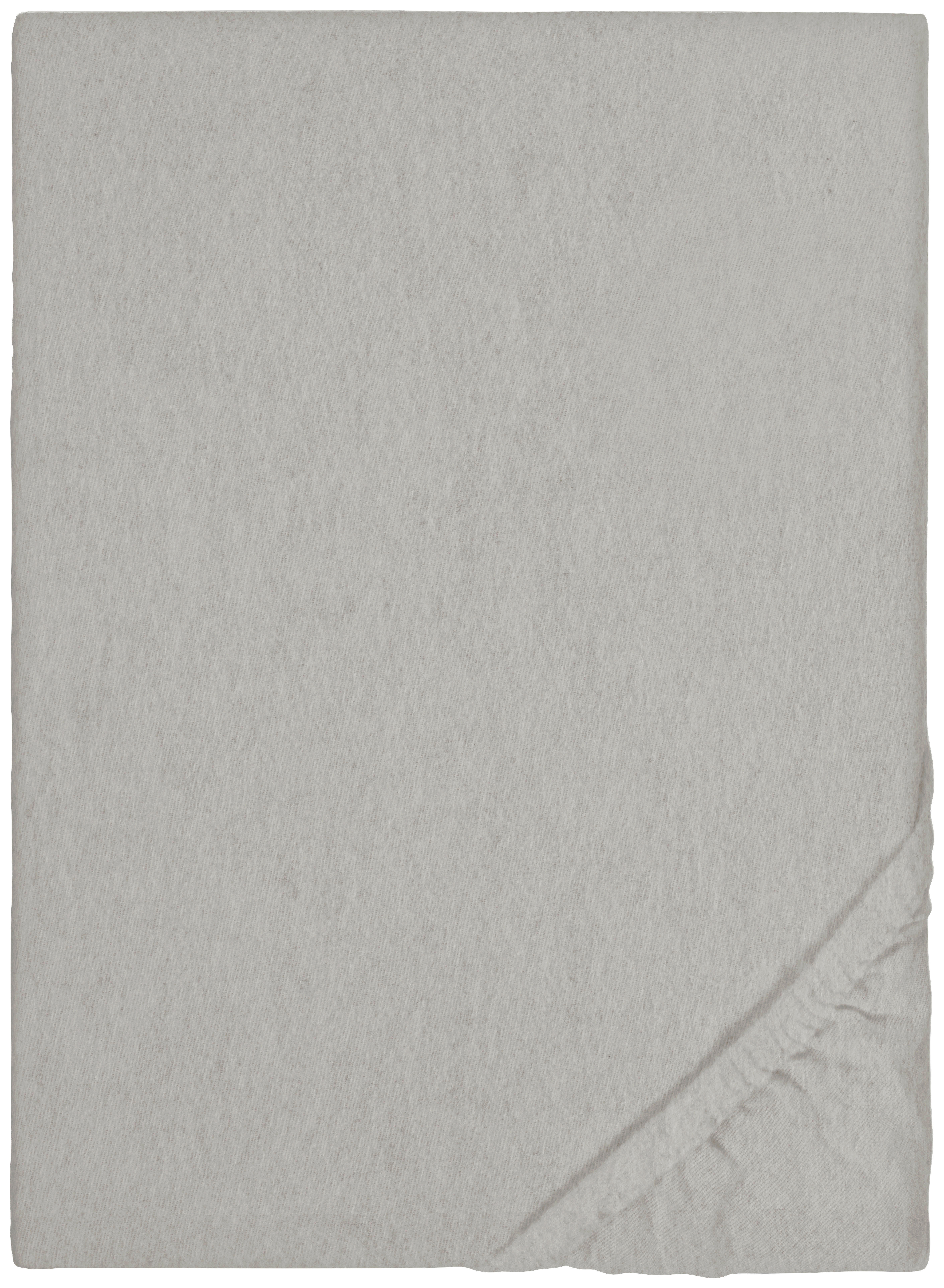Spannbetttuch Flanell Spannbetttuch_Flanell 90-100x200 - grau (100,00/200,00cm)