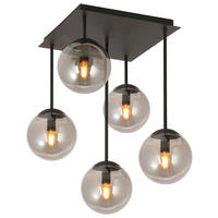 Deckenleuchte Space schwarz Glas B/H/T: ca. 40x50x40 cm E14 5 Brennstellen Deckenleuchte_Space_V - schwarz (40,00/50,00/40,00cm)