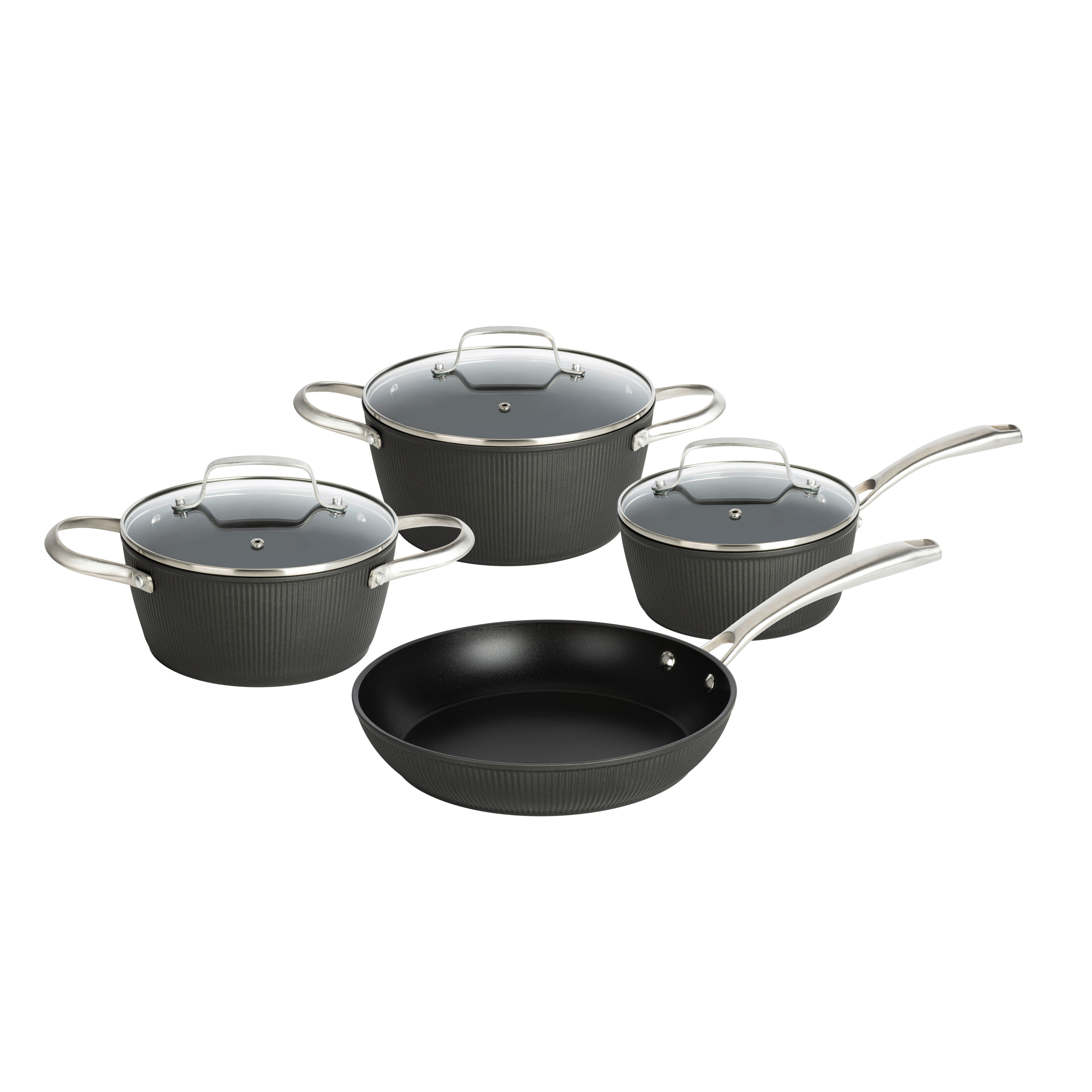 POCOline Topfset schwarz Aluminium 7 tlg. Topfset_7tlg. - schwarz - POCOline