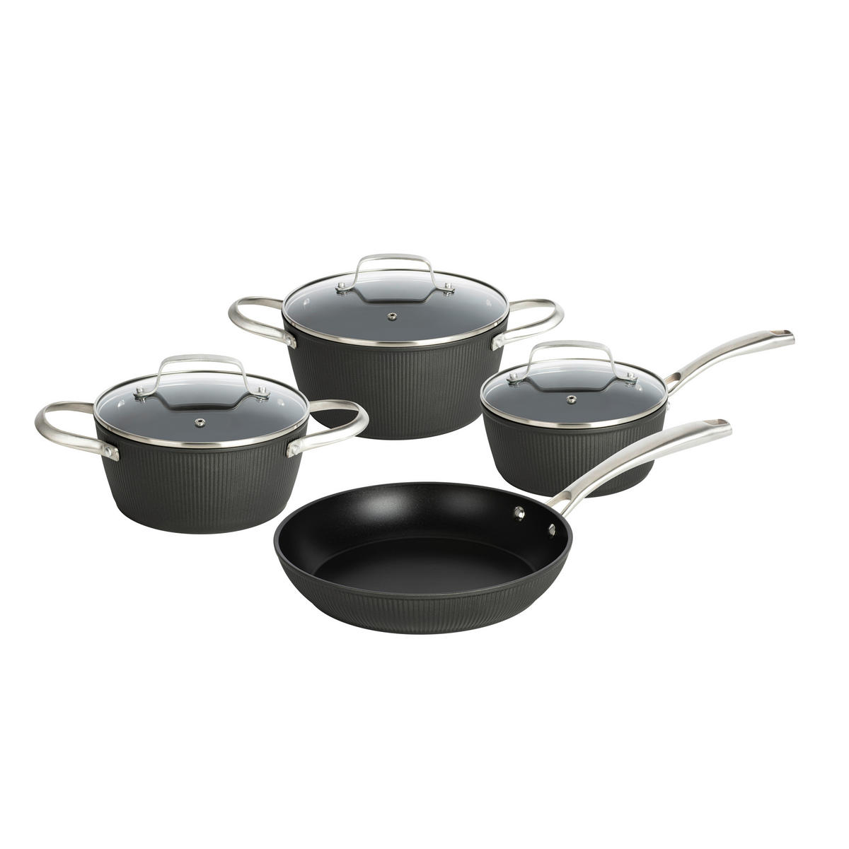 POCOline Topfset schwarz Aluminium 2 tlg. Topfset_7tlg. - schwarz - POCOline