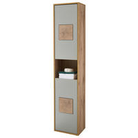 Hochschrank Greece Wildeiche Nachbildung grau B/H/T: ca. 40x190x30 cm Greece - grau (40,00/190,00/30,00cm)