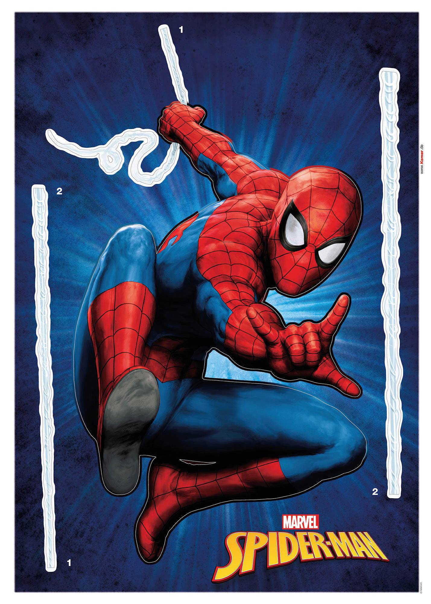 Komar Wandtattoo Spider Man  Spider Man B/L: ca. 50x70 cm Spider Man - (50,00/70,00cm) - Komar