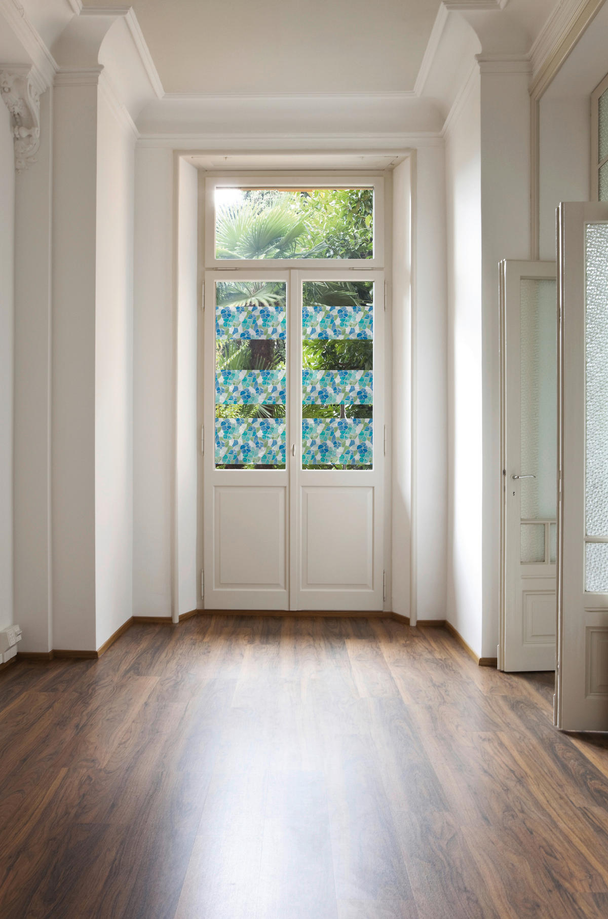 d-c-fix Dekofolie Ornamentglas blau türkis B/L: ca. 45x200 cm Klebefolie_d-c-fix_F3460213 - blau/türkis (45,00/200,00cm) - d-c-fix