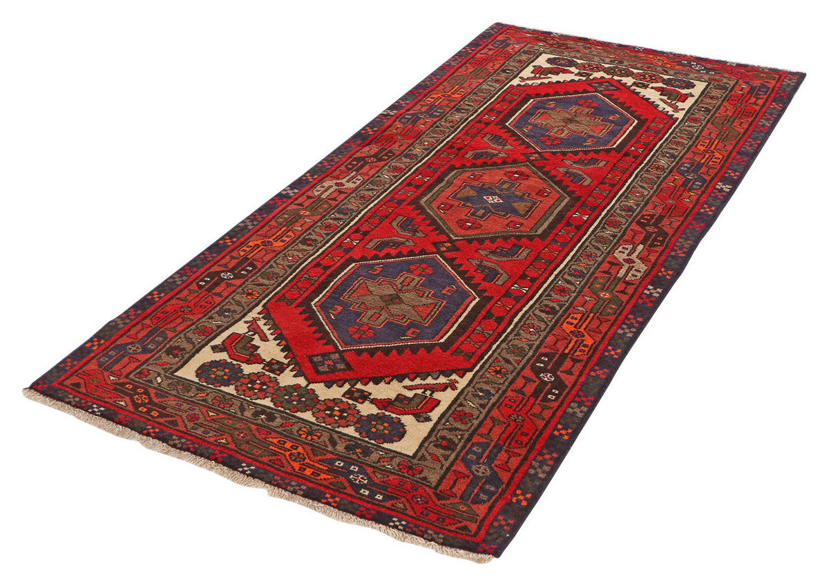 PersaTepp Teppich Khamseh rot B/H/L: ca. 98x1x192 cm Khamseh - rot (192,00/98,00/1,00cm) - PersaTepp