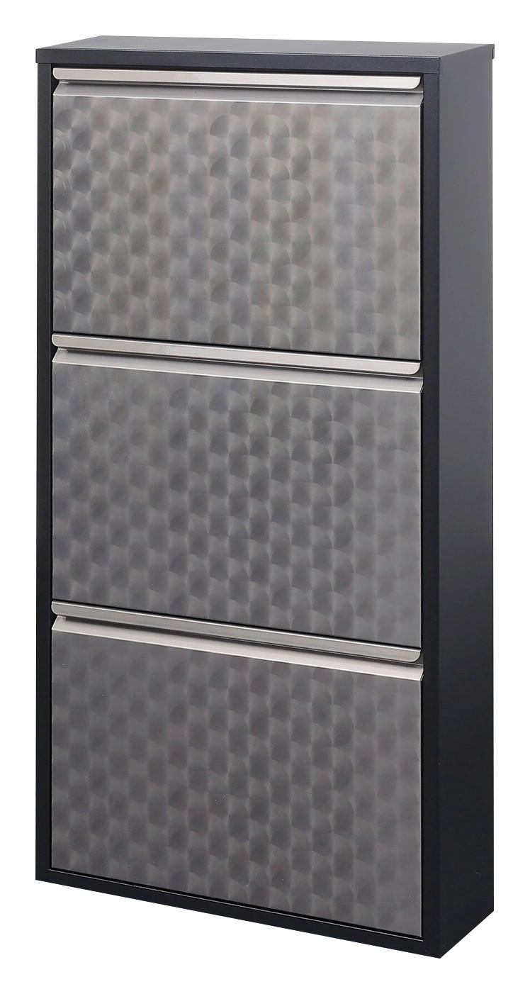 Schuhkipper Clip silber lackiert Optik anthrazit B/H/T: ca. 50x105x13,5 cm Clip - anthrazit/silber (50,00/105,00/13,50cm)