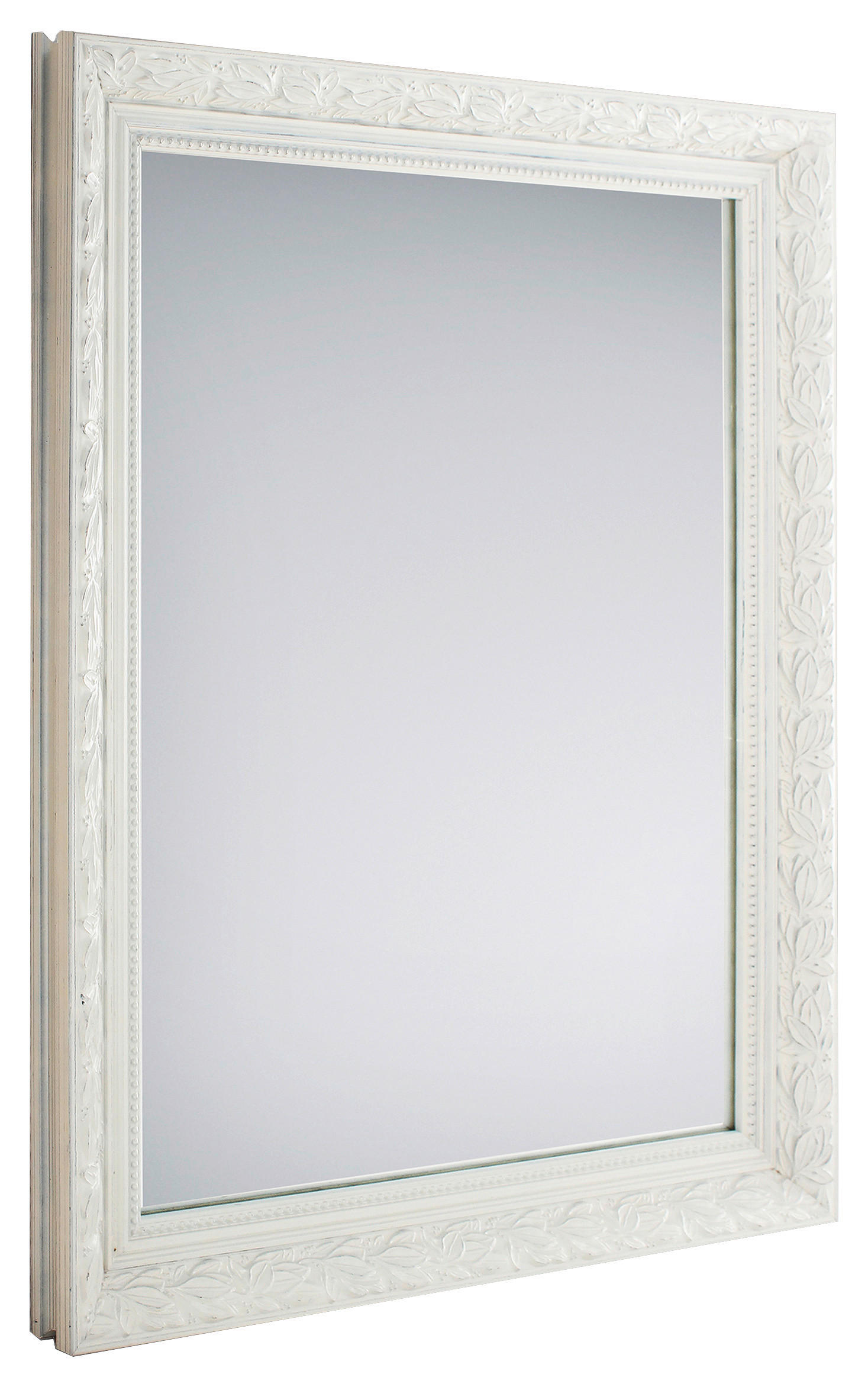 Mirrors&More Rahmenspiegel TANJA weiß B/H/T: ca. 55x70x3,5 cm TANJA - weiß (55,00/70,00/3,50cm) - Mirrors&More