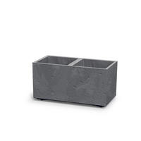 Prosperplast Blumentopf mit Rollen Sierra Case grau Kunststoff B/H/L: ca. 29x29x58 cm Sierra Case - grau (58,00/29,00/29,00cm) - Prosperplast