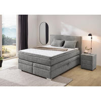 Boxspringbett  grau dunkel Liegefläche B/L: ca. 140x200 cm Theresa_Boxspringbett - grau (154,00/116,00/217,00cm)