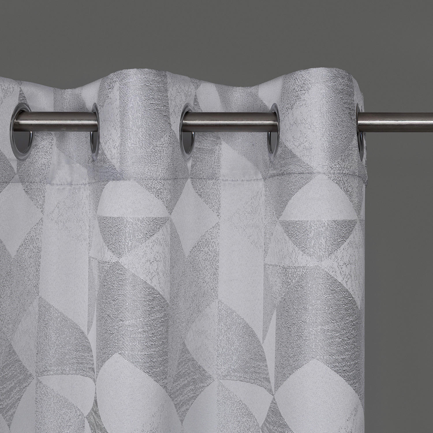 Thumbnail - Ösenvorhang Chemnitz dunkelgrau B/L: ca. 140x245 cm