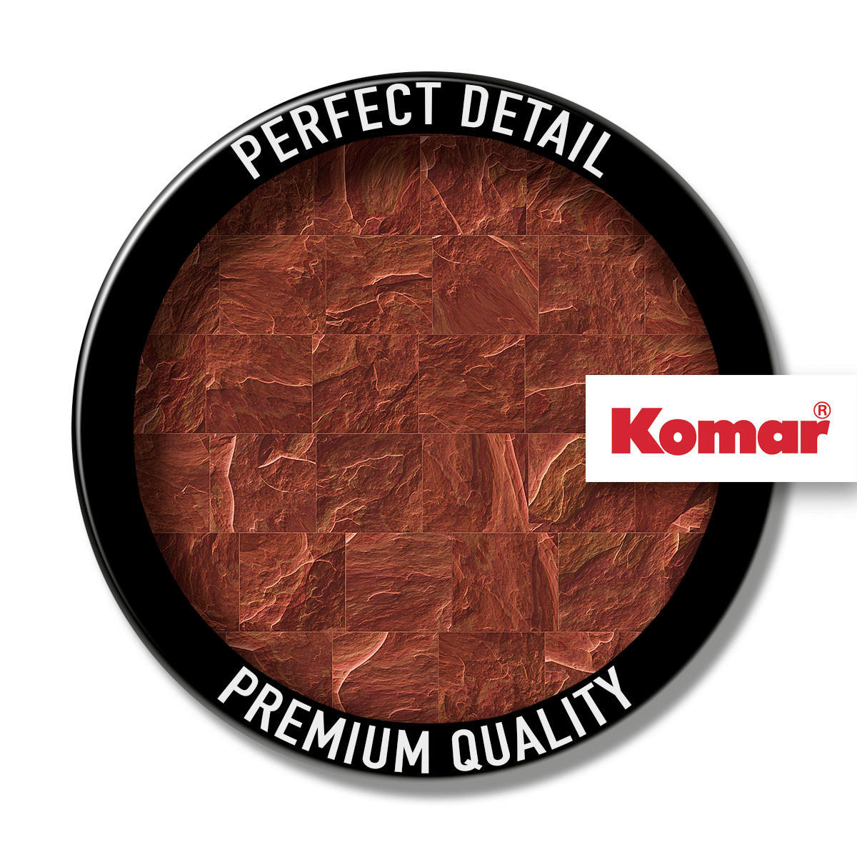 Komar Fototapete Red Slate Tiles B/L: ca. 400x280 cm Red Slate Tiles - (400,00/280,00cm) - Komar