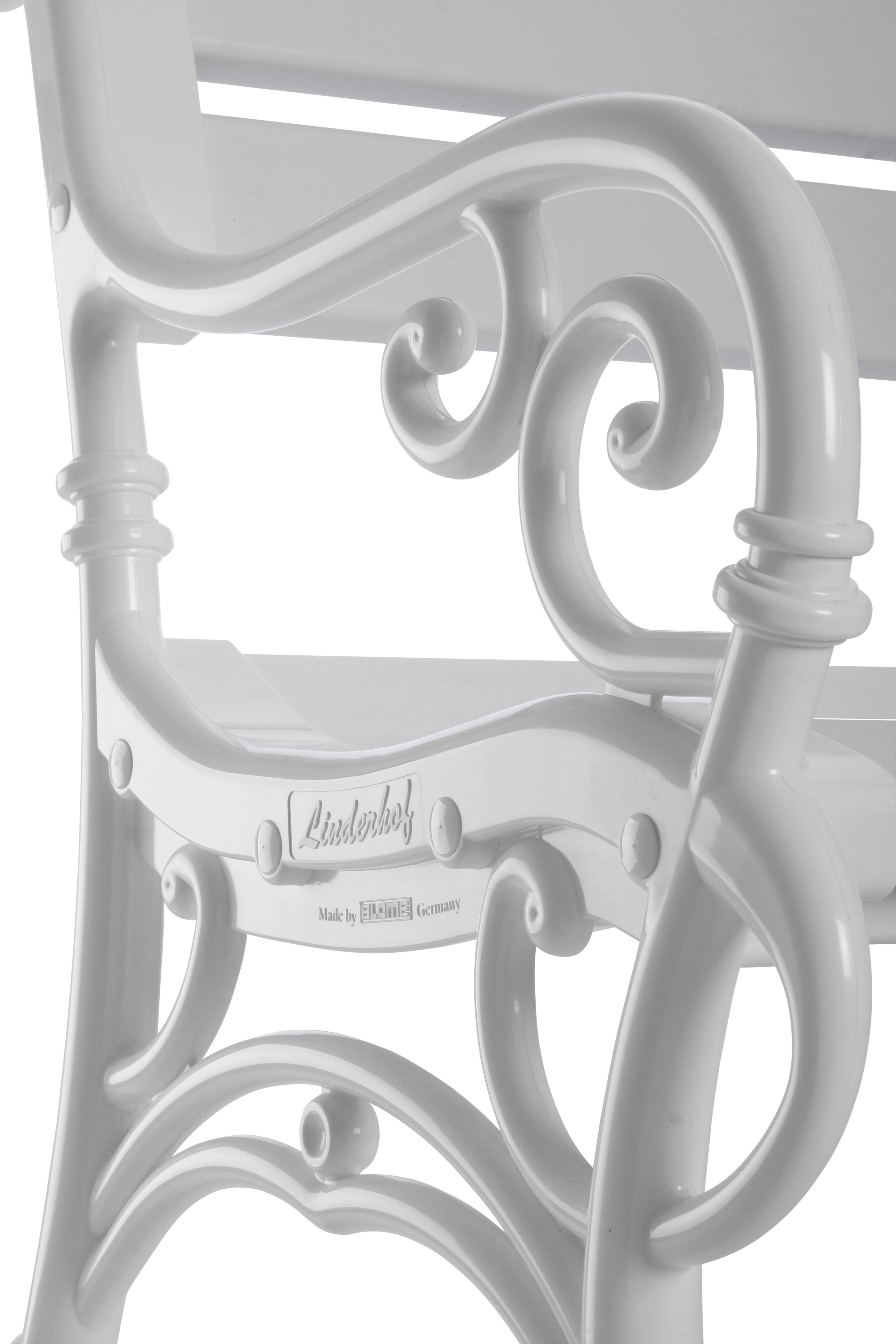 Blome-Tillmann Gartenbank Linderhof weiß Kunststoff B/H/L: ca. 115x85x60 cm Linderhof - weiß (60,00/115,00/85,00cm) - Blome-Tillmann