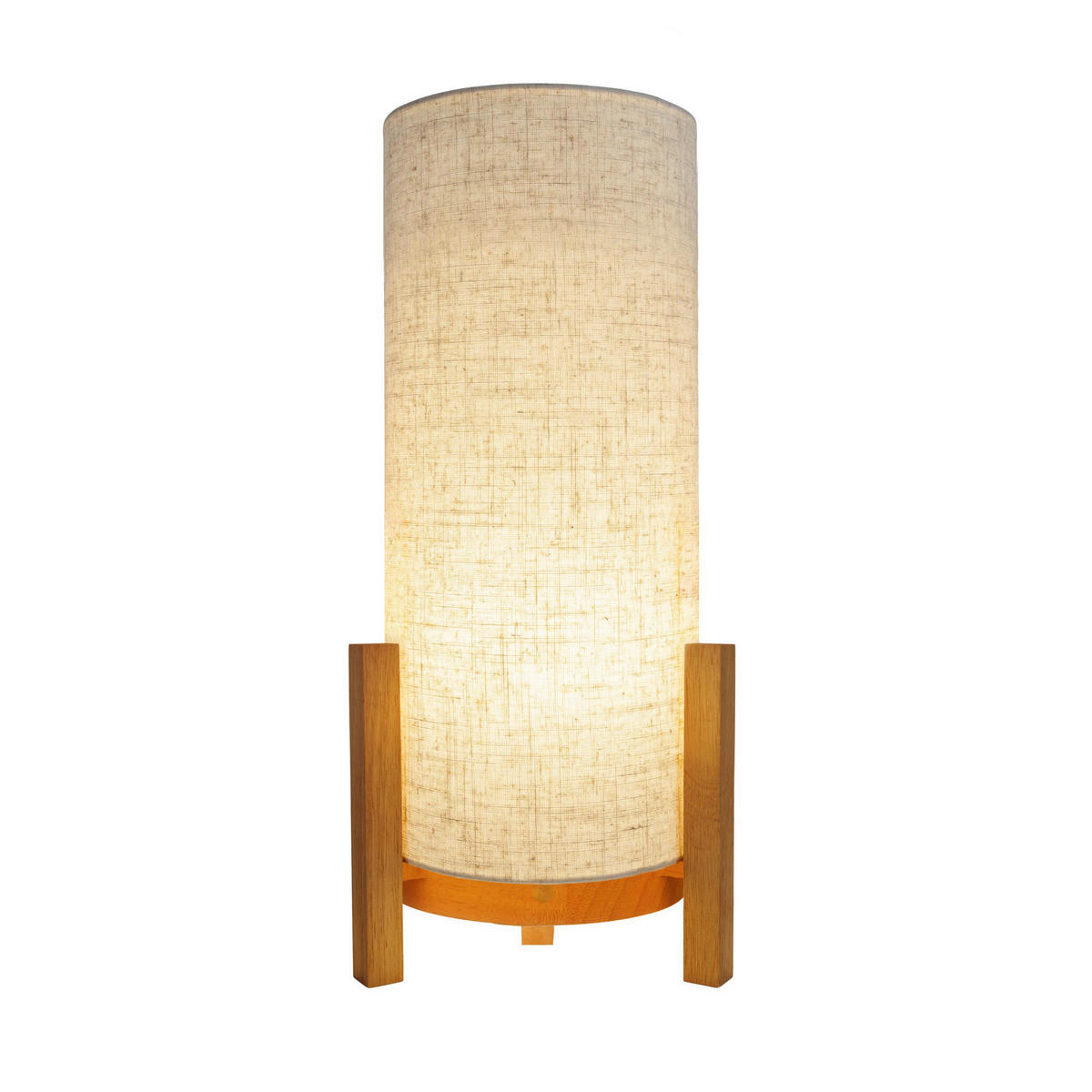 Näve Leuchten LED-Leuchten 5311427 natur Textil Holz B/H/T: ca. 22x48x22 cm null 1 Brennstellen Madita - natur (22,00/48,00/22,00cm) - Näve Leuchten