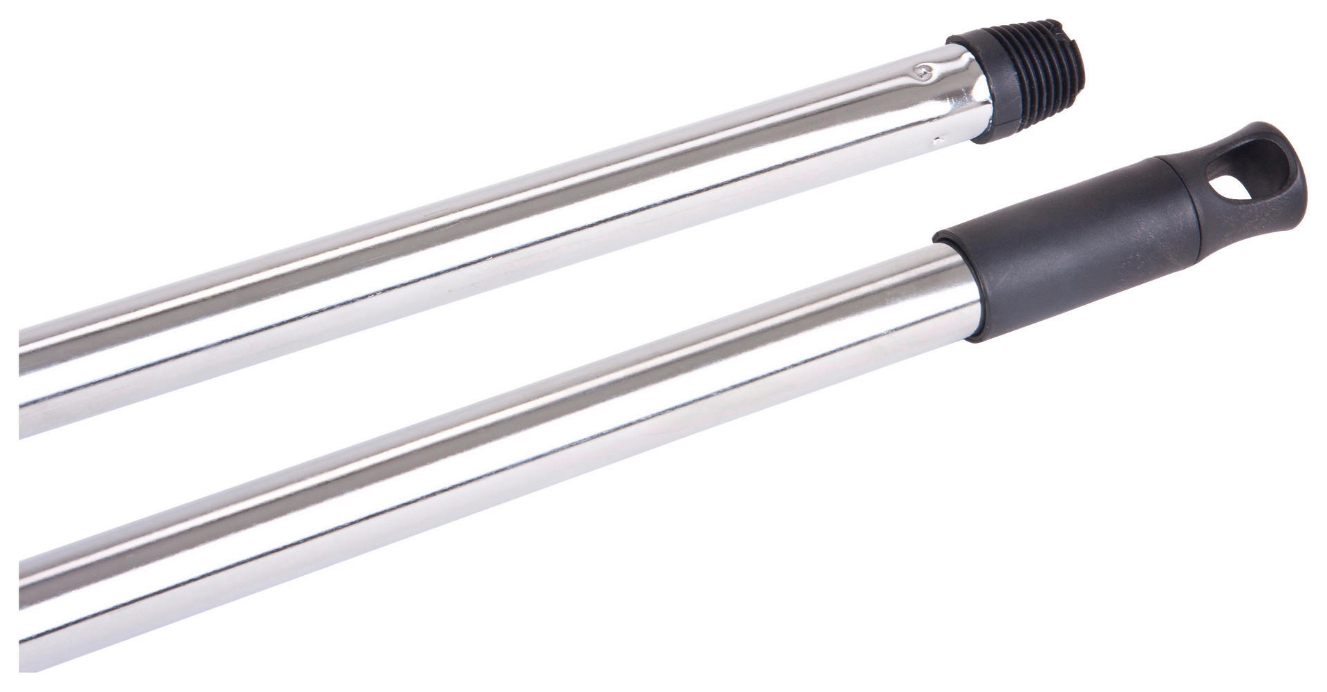 Besenstiel Chrom B/H/L: ca. 2x2x118 cm Besenstiel_Classic - schwarz/Chrom (118,00/2,00/2,00cm)