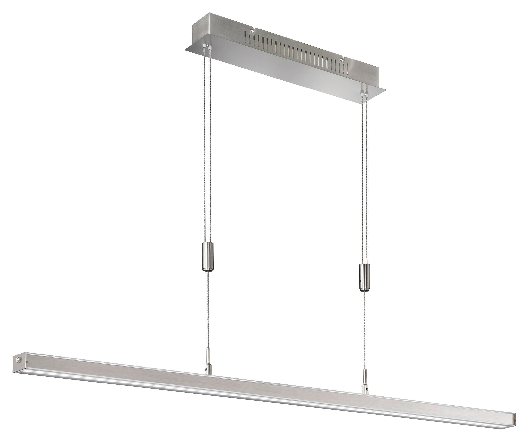 Fischer & Honsel LED-Pendelleuchte 60008 nickel matt Metall Acryl B/H/T: ca. 150x150x7 cm 2.0 Brennstellen