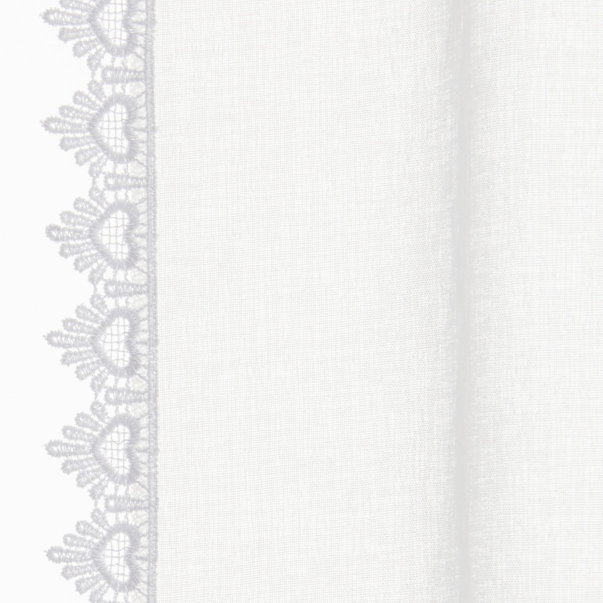 Landhausgardine Nishay wollweiß B/L: ca. 75x160 cm Nishay - wollweiß (75,00/160,00cm) - CASA CREATION