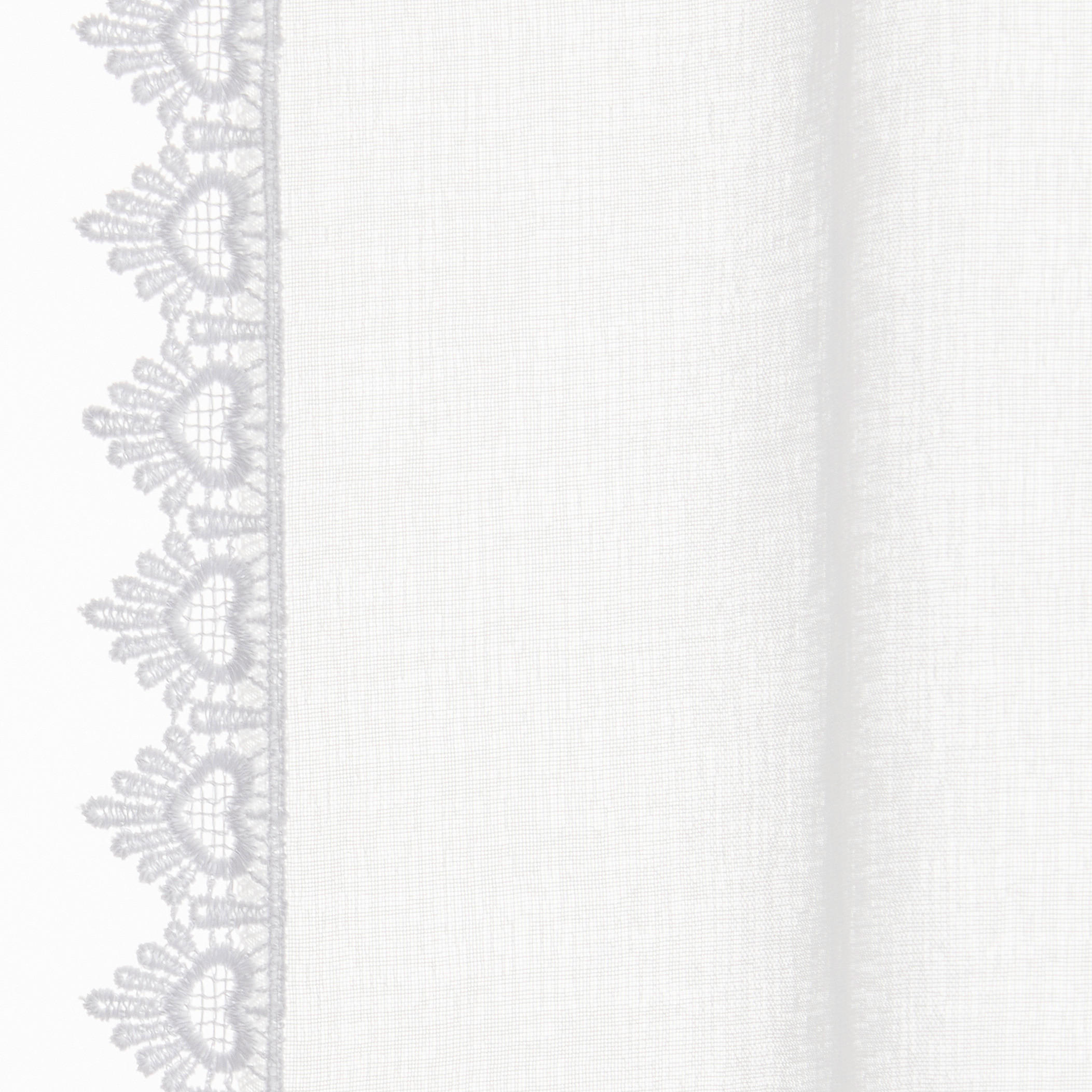 Thumbnail - CASA CREATION Landhausgardine Nishay wollweiß B/L: ca. 75x160 cm