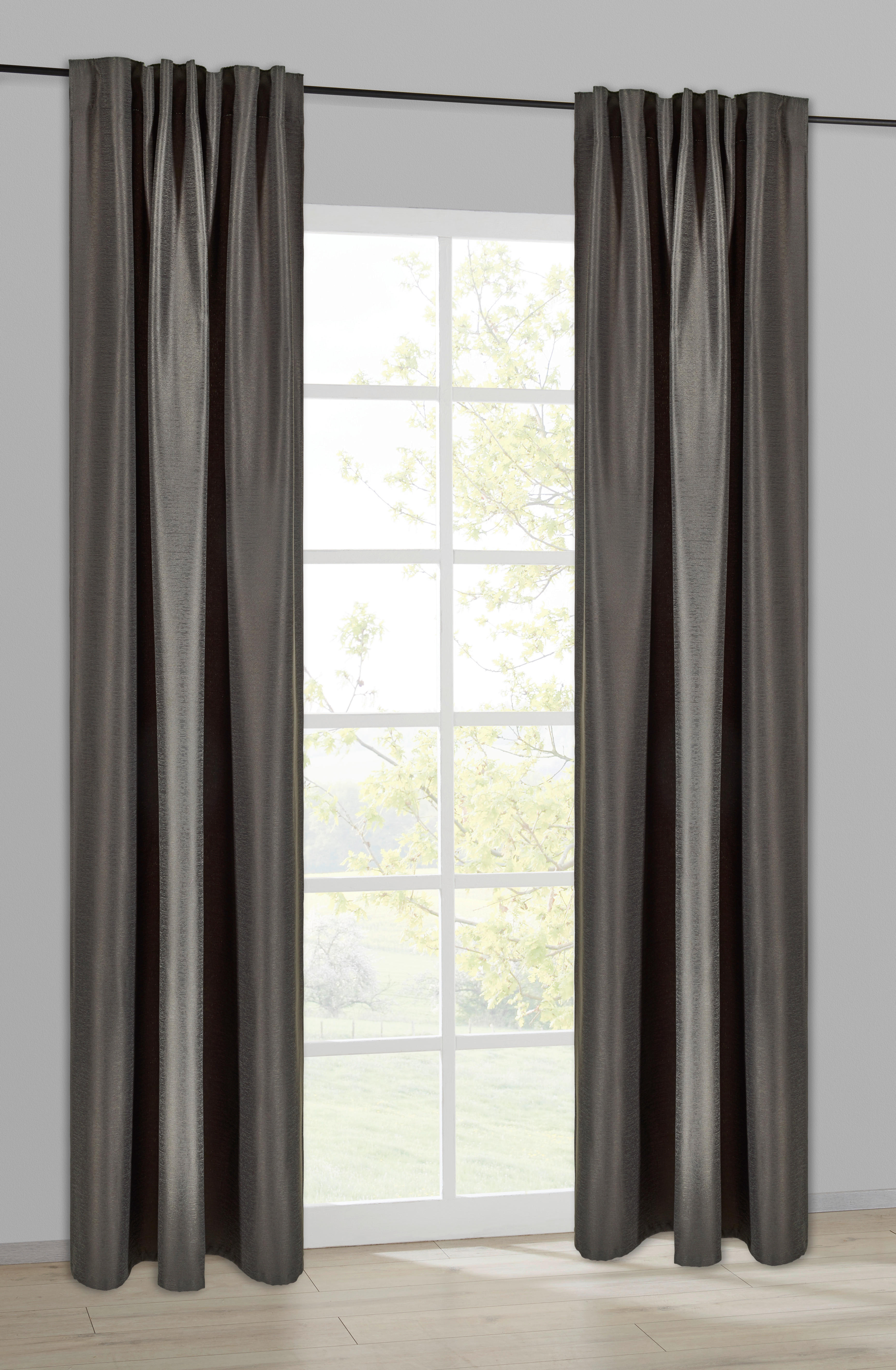 POCOline Kombivorhang Elena anthrazit B/L: ca. 140x245 cm Elena - anthrazit (140,00/245,00cm) - POCOline