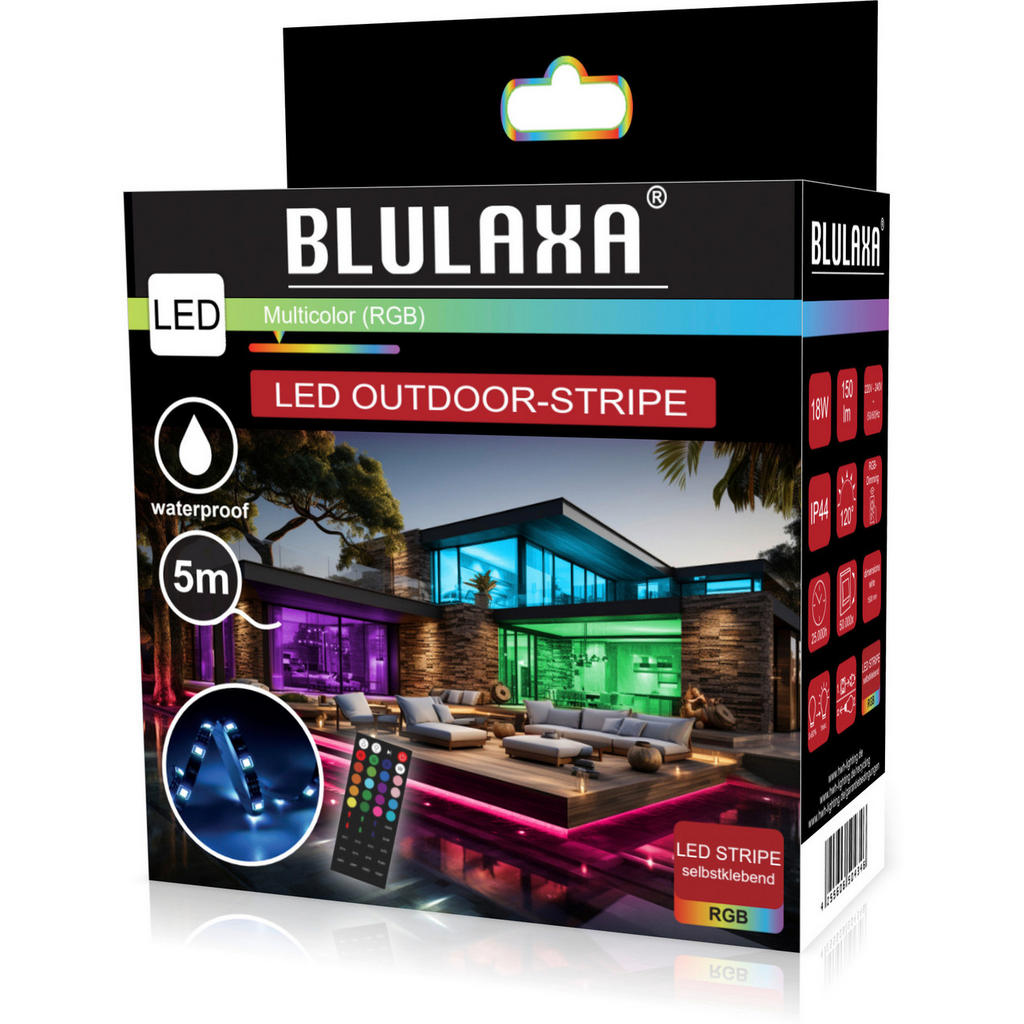 Thumbnail - Blulaxa Outdoor-LED-RGB-Lichtband L: ca. 500 cm