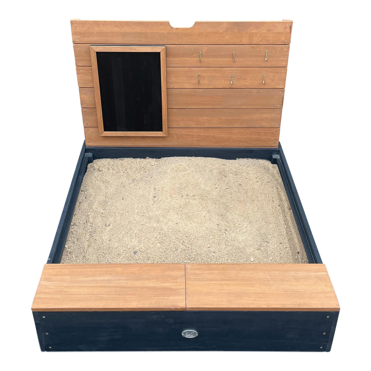 AXI Sandkasten Mandy grau B/H/T: ca. 90x74x100 cm Mandy - braun/gelb (90,00/74,00/100,00cm) - AXI