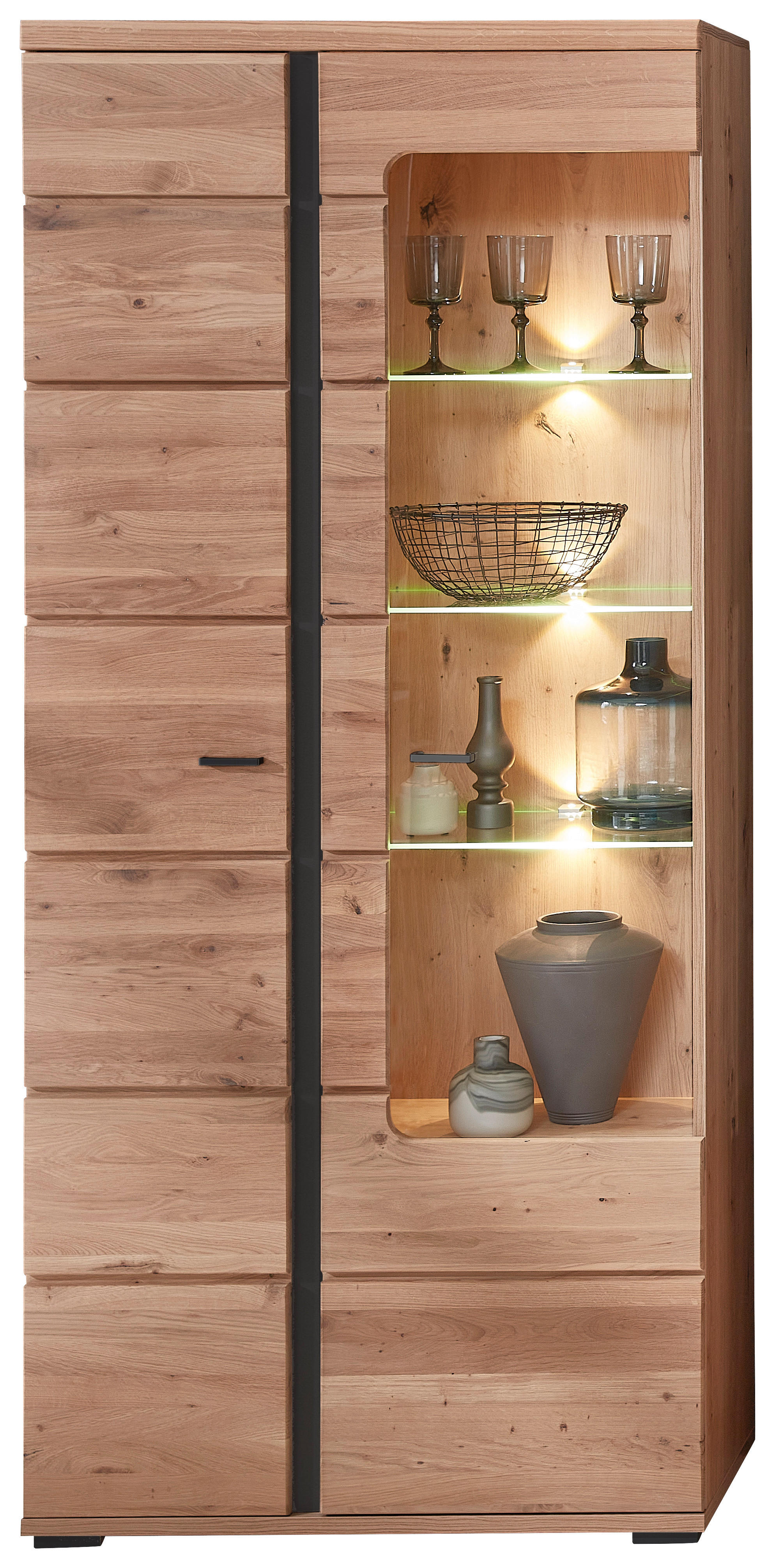 Vitrine Sonos II B/H/T: ca. 90x203x38 cm Sonos II - Eiche (90,00/203,00/38,00cm)