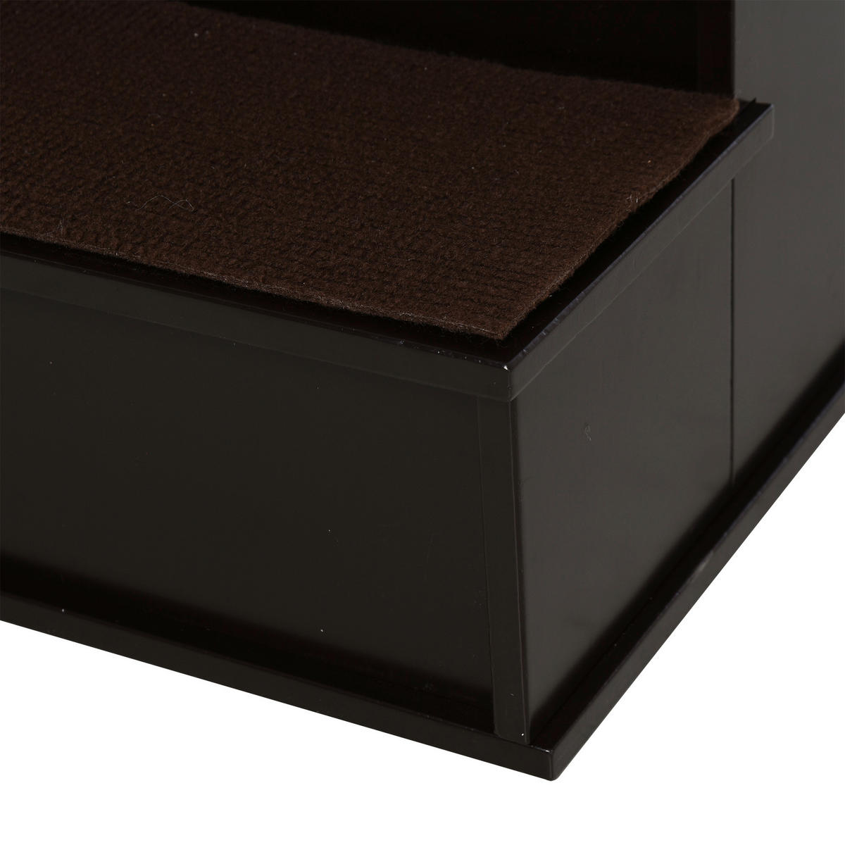 PawHut Haustiertreppe dunkelbraun MDF B/H/L: ca. 40x54,2x59 cm Haustiertreppe - dunkelbraun (59,00/40,00/54,20cm) - PawHut