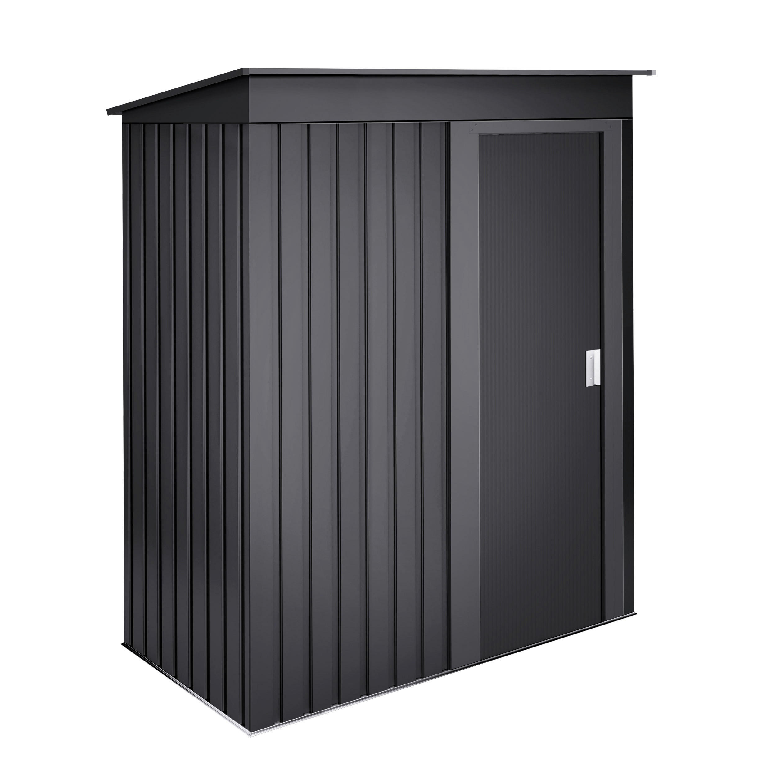 HOGGAR Gerätehaus Hede anthrazit B/H/L: ca. 162x181x86 cm Hede - anthrazit (86,00/162,00/181,00cm) - HOGGAR