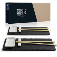 Moritz & Moritz Sushi-Set Lemongras schwarz Schiefer Lemongras - schwarz - Moritz & Moritz